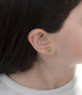 Orecchini Fortuna oro giallo cuore e tartaruga