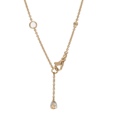 Girocollo a barretta con diamanti taglio goccia