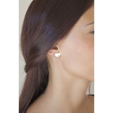 ORECCHINO SINGOLO A LOBO CUORE MEDIO OR050C11