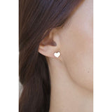 ORECCHINO SINGOLO A LOBO CUORE PICCOLO OR050C07