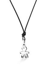 I Diamantini ♡ Ciondolo Bimbo Oro Bianco e Diamanti LBB061