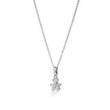 Pavé micro-setting bimbo mini oro bianco