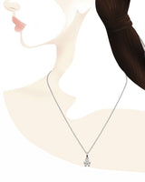 Pavé micro-setting bimbo mini oro bianco