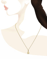 Pavé micro-setting bimbo mini oro giallo