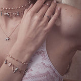 BRACCIALE WEHEARTH DI CATENA CON DIECI ELEMENTI PENDENTI