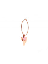 ORECCHINO CACTUS E STELLA IN SMALTO ROSA ORCOA2CS