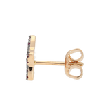 Orecchini stella oro rosa e rubini