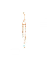 ORECCHINO CON PESCI, CATENE E TOPAZIO ORMAR02P