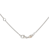 Pendente contorno classico con zaffiro e diamanti