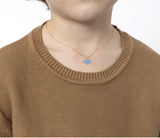 Collana in oro giallo con elefante smaltato