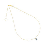 Girocollo Careggi sagoma bimbo polvere diamanti argento dorato