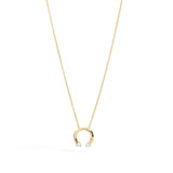 Pendente anniversary more giallo diamanti cuore ct. 0,14 F-VS gr.3,04