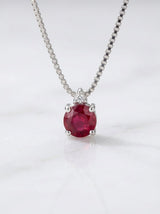 Pendente punto luce griffe rubino ct. 0,21 gr.2