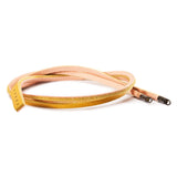 Bracciale in Cuoio, Giallo/Rosa 45CM