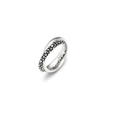 Anello doppio perlage