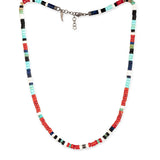 Collana titanio e pietre dure