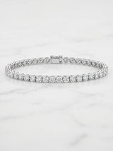 BRACCIALE TENNIS grif tonda oro bianco gr 8,2 CT 2,6 F-SI cm 17,5 GR. 8,2