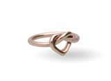 Anello Cuore Annodato Oro Giallo 9 kt