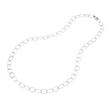 COLLANA MAGLIA OVALE ALTERNATA cm 90