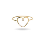An Filodamore Oro Giallo 9kt cuore 12 mm + 1 BT 0.022 ct