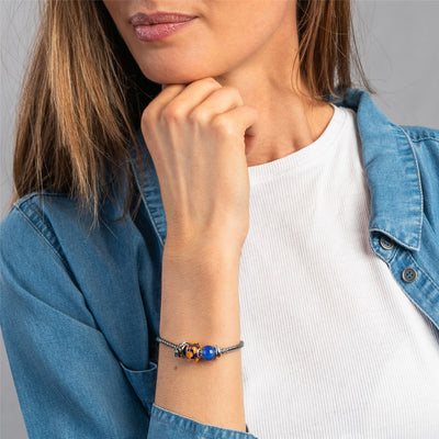Agata Blu Scuro Rotonda