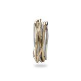 Anello Filodellavita Classic Collection, 7 Fili in Oro Giallo 9kt e Argento .925