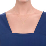 Pendente anniversary more giallo diamanti cuore ct. 0,14 F-VS gr.3,04