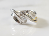 Anello solitario a fascia ct. 0,31 G-IF gr. 7,4 mis 13