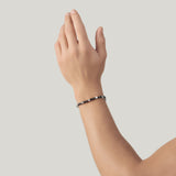 BRACCIALE SPINELLO NERO DADI cm 20