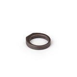 Anello minimal inc sopra TITANIO+10 black