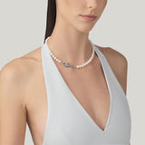 COLLANA MARGHERITA PERLE cm 44