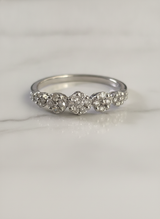 Anello tipo riviera multipietra ct.0,35 F-SI gr.2,3 mis. 15