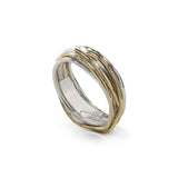 Anello Filodellavita Classic Collection, 7 Fili in Oro Giallo 9kt e Argento .925