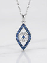 Pendente occhio diamanti ct. 0,04 G-SI zaf blu ct. 0,13 gr. 1,8 370-XN3839
