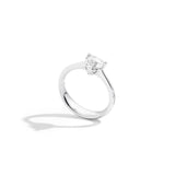 Anello solitario anniversary taglio cuore ct. 0,20 G-VS mis 13