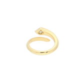 Anello serpente in oro giallo e diamante