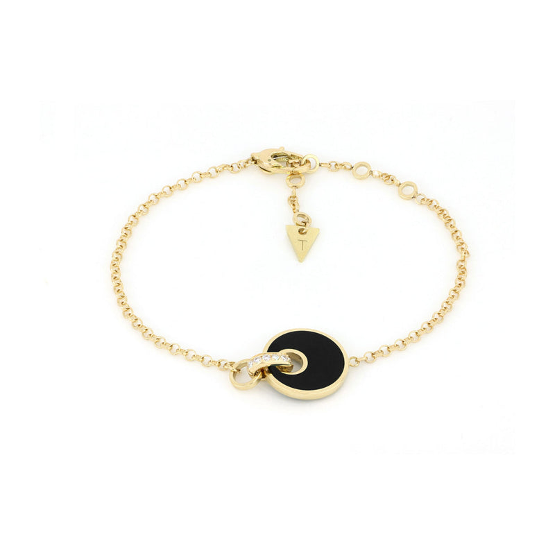 Bracciale Giove Onice e Diamanti