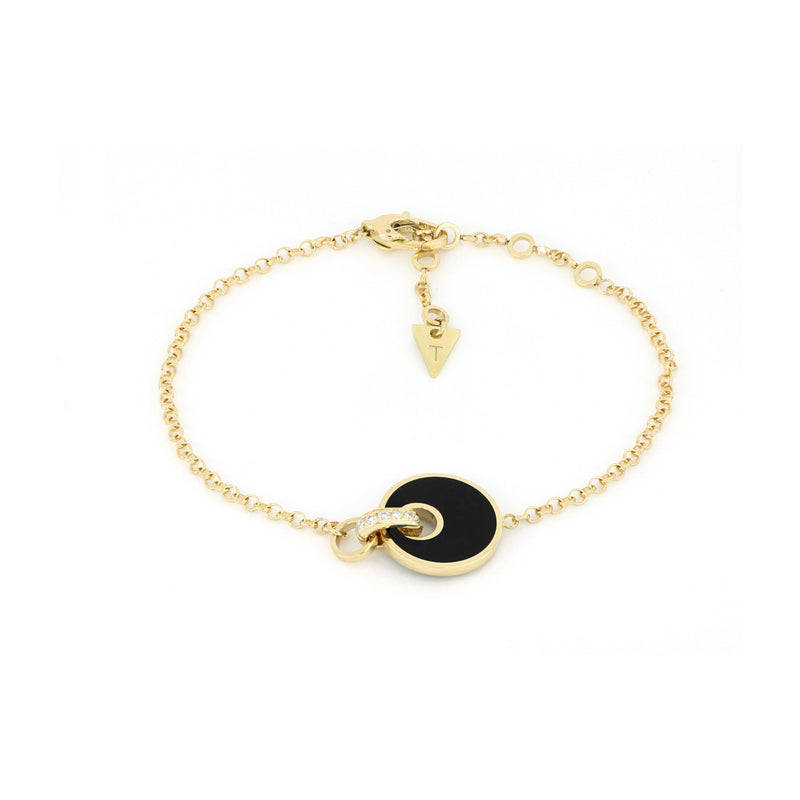 Bracciale Giove Onice e Diamanti