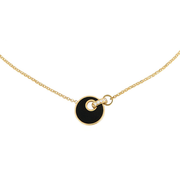 Collana Giove Onice e Diamanti