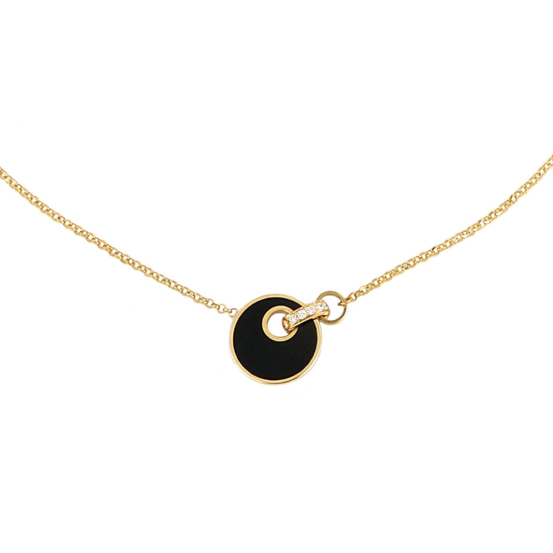 Collana Giove Onice e Diamanti