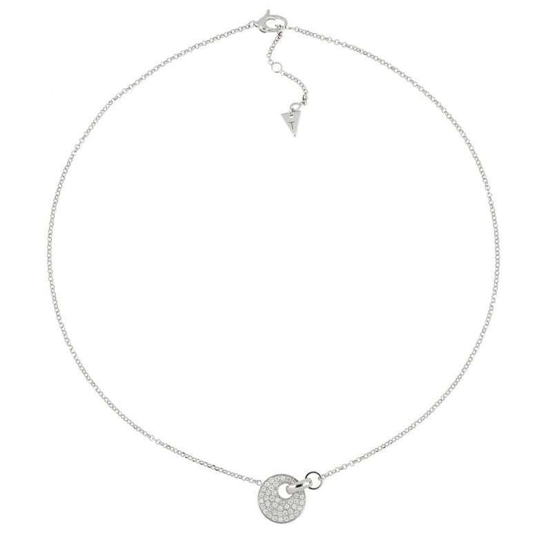 Collana Giove Oro Bianco e Pavé di Diamanti