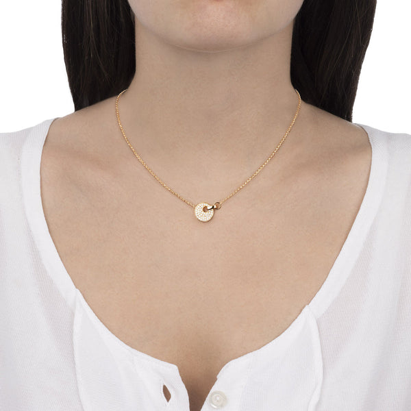 Collana Giove Oro Giallo e Pavé di Diamanti