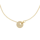 Collana Giove Oro Giallo e Pavé di Diamanti