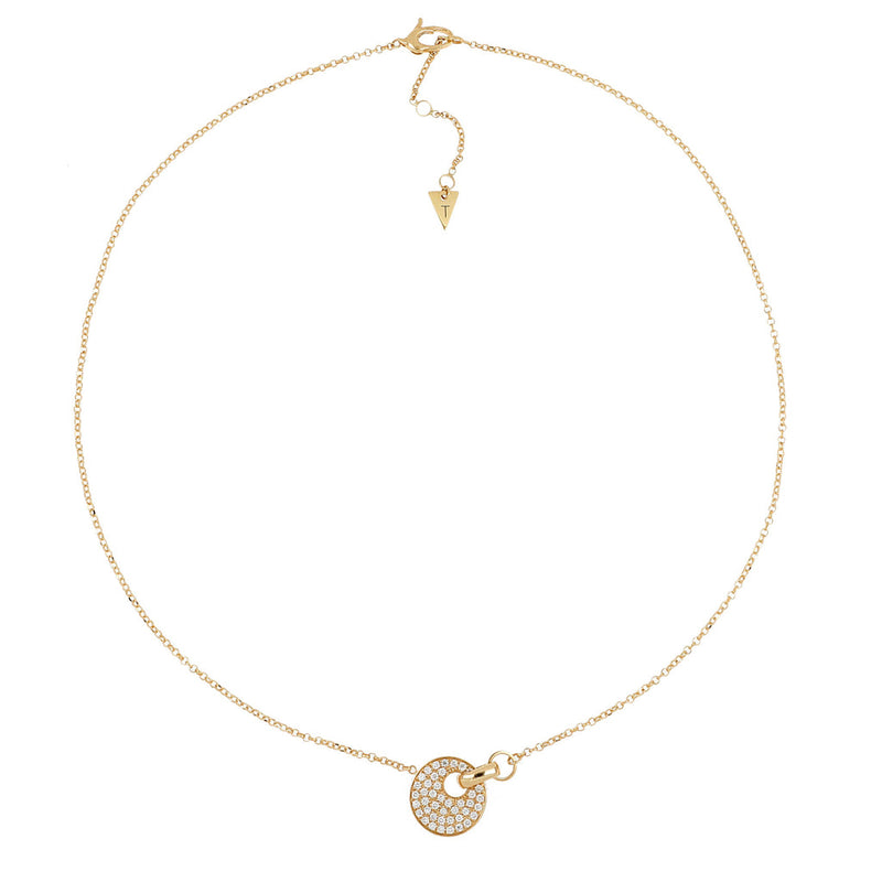 Collana Giove Oro Giallo e Pavé di Diamanti