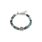 BRACCIALE ROSA DEI VENTI DIASPRO VERDE cm 20
