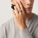 Anello martellato chevalier