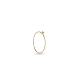 Anello Filodamore filo 0.9 mm in Oro Giallo 9kt e 1 Zaffiro Blu 0.022 ct