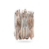 Anello Filodellavita Classic Collection, 22 Fili in Argento .925 e Oro Rosa 9kt