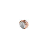Anello Filodellavita Mini Collection, 13 Fili in Oro Rosa 9kt, Argento .925 e un Diamante Bianco 0.02 ct