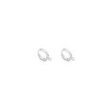 Orecchini huggie base charms